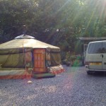 Van and Yurt in perfect harmony.